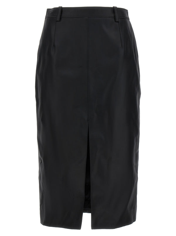 Saint Laurent Shiny Gabardine Skirt - Women