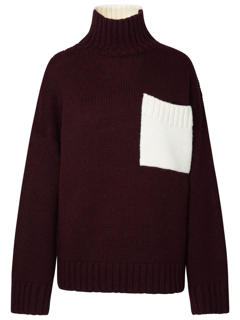 J.W. Anderson Two-tone Turtleneck Sweater In Alpaca Blend - Women - Piano Luigi