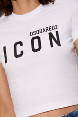 Dsquared2 Logo Printed Cropped T-shirt - Women