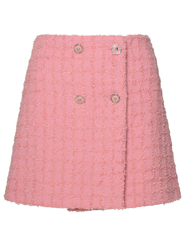 Versace Pink Virgin Wool Blend Skirt - Women - Piano Luigi