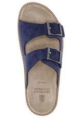 Brunello Cucinelli Double-buckle Fastened Open-toe Slides - Men