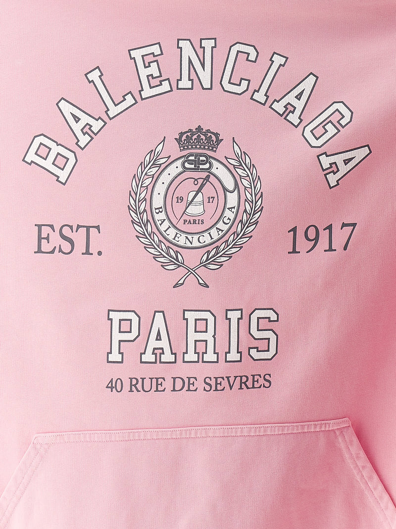 Balenciaga Hoodie With Logo Print - Women