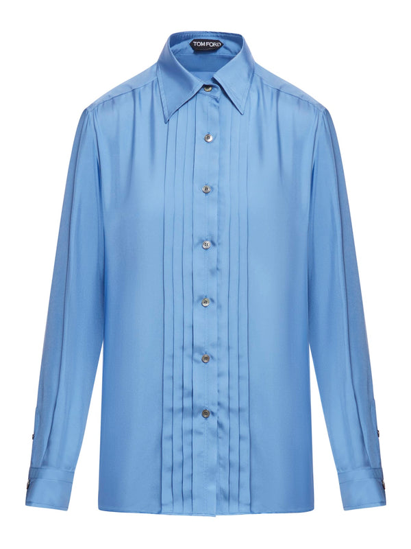 Tom Ford Fluid Viscose Silk Twill Shirt - Women