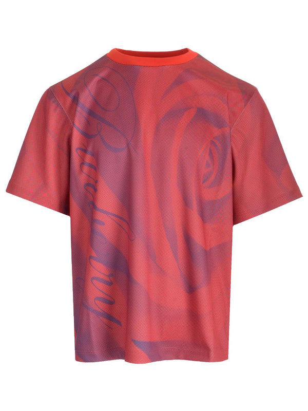 Burberry T-shirt With Rose Print - Men