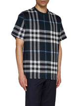 Burberry Check Pattern T-shirt - Men