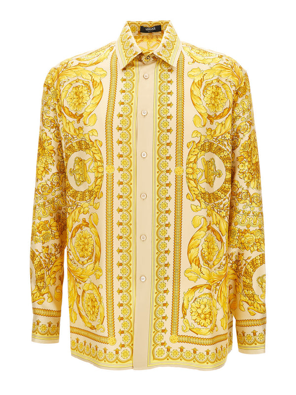 Versace Silk Barocco Champagne Print Ml - Men