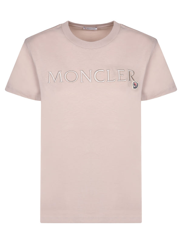 Moncler Logo Beige T-shirt - Women