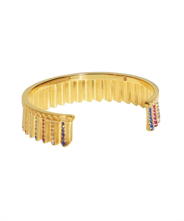 Versace Embellished Gold-tone Metal Bracelet - Women - Piano Luigi