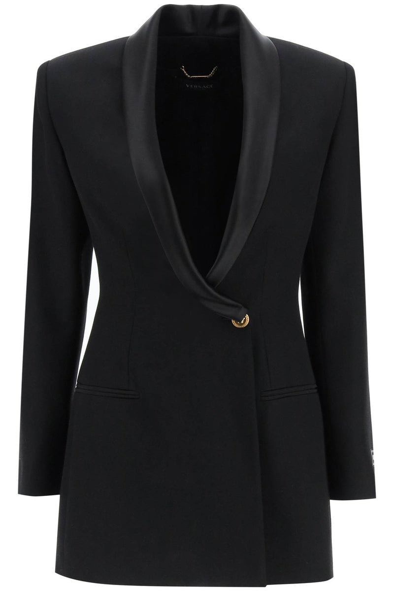 Versace Single-breasted Wool Blazer - Women