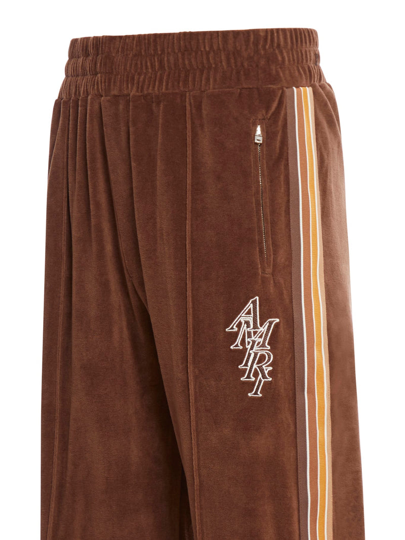 AMIRI Brown Stack Velour Track Pants - Men