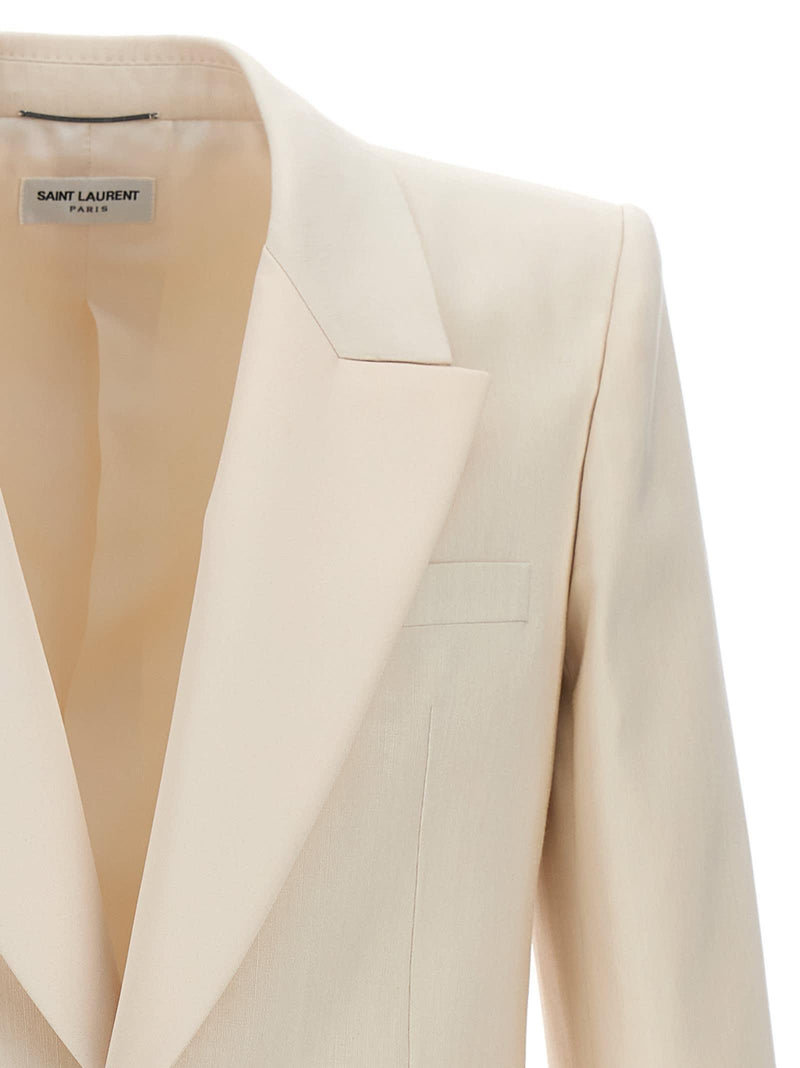 Saint Laurent Silk Single Breast Blazer Jacket - Men - Piano Luigi