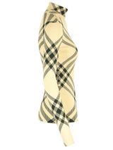 Burberry Check Print Turtleneck - Women