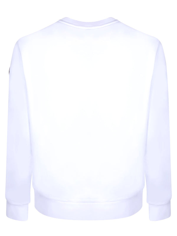 Moncler Logo White Sweatshirt - Men
