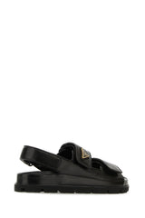 Prada Black Nappa Leather Sandals - Women