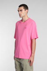 Acne Studios T-shirt In Rose-pink Cotton - Men