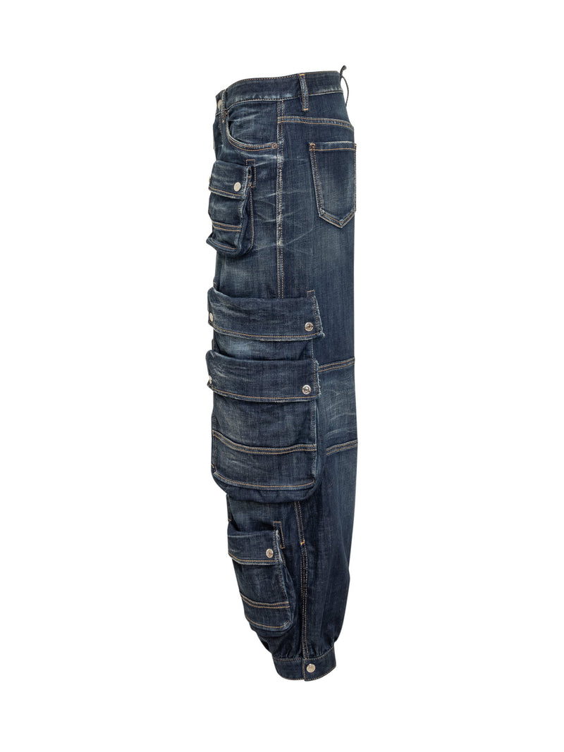 Dsquared2 Denim Cargo Trouser - Women