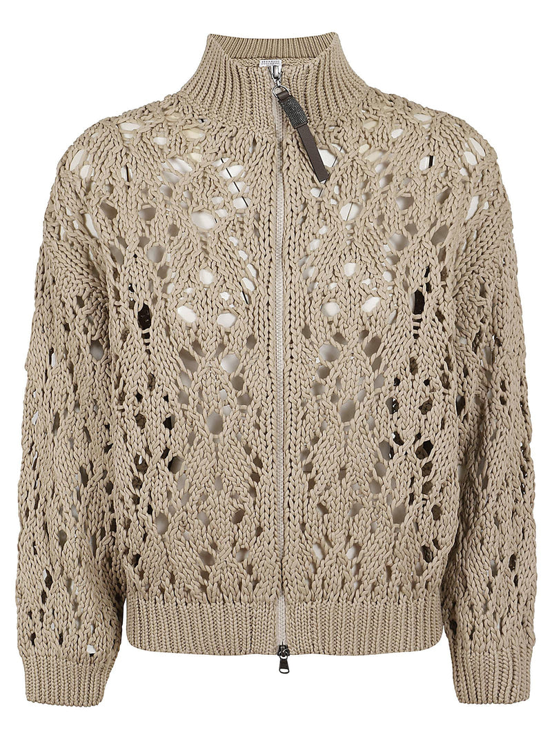 Brunello Cucinelli Cardigan C/zip M/l - Women