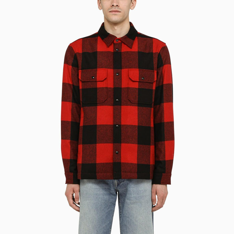 Woolrich Red And Black Check Shirt - Men - Piano Luigi