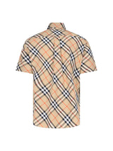 Burberry Short Sleeved Checked Shirt - Men