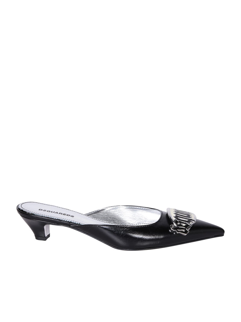 Dsquared2 Gothic Black Mules - Women