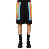 Versace Barocco Goddess Night Print Shorts - Men