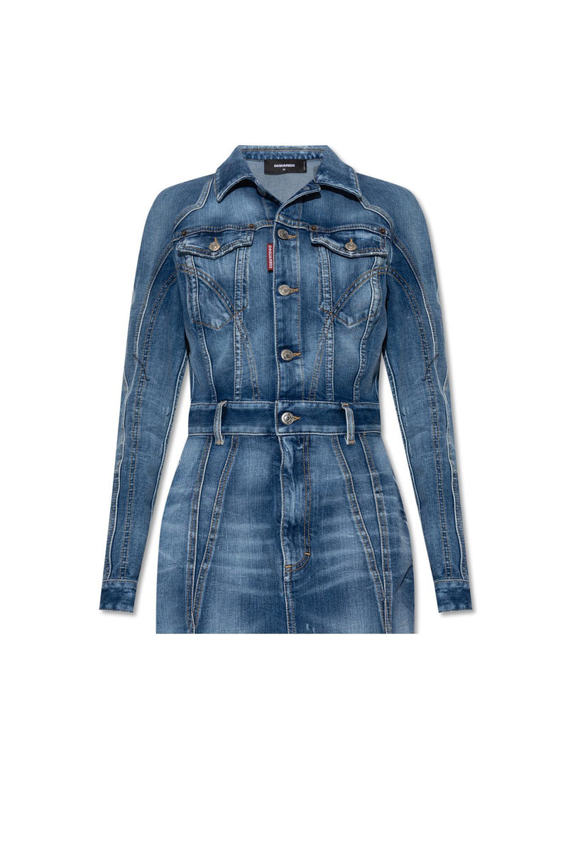 Dsquared2 Denim Dress - Women - Piano Luigi