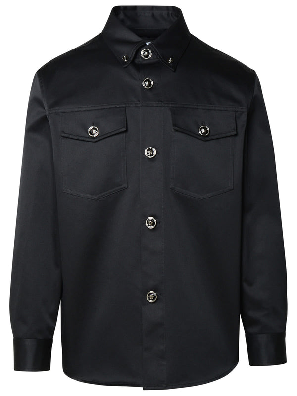 Versace Black Cotton Shirt - Men