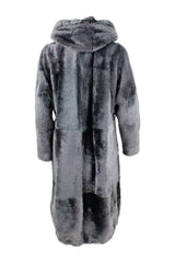 Brunello Cucinelli Long Shearling Coat With Detachable Hood And Monili Along The Zip Closure - Women - Piano Luigi