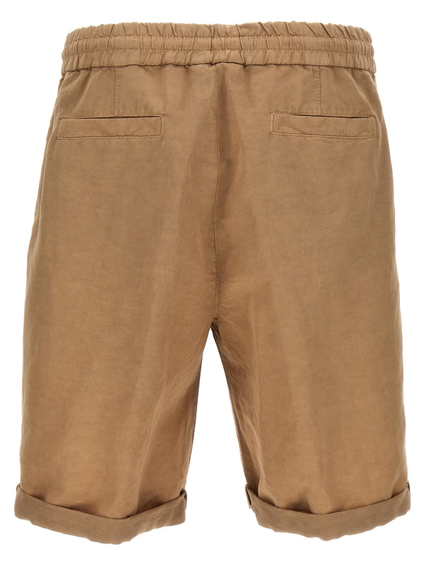 Brunello Cucinelli Linen Blend Bermuda Shorts - Men