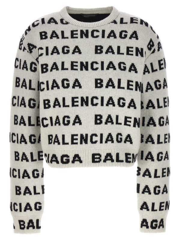 Balenciaga Crew-neck Wool Sweater - Women