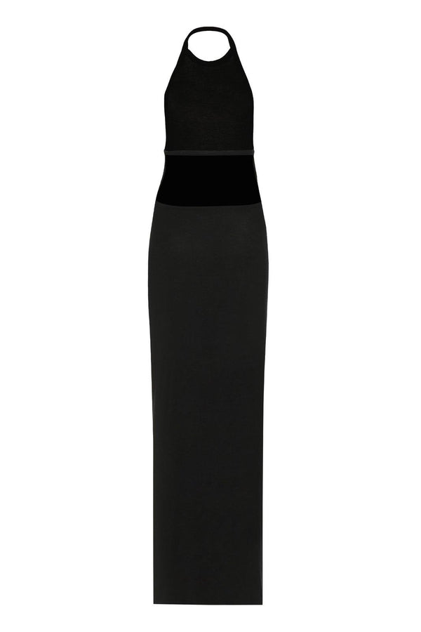 Saint Laurent Backless Halter Dress - Women