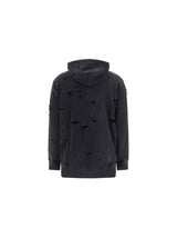 Givenchy Hoodie With Black Delav Estroyed Effect - Men