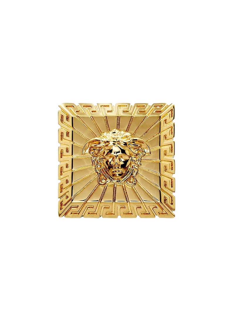 Versace Square Medusa Ring - Men