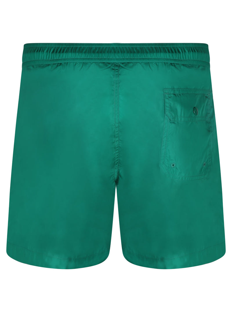 Moncler Logo Green Swimstui - Men