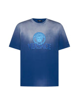 Versace Medusa-logo Gradient-printed Crewneck T-shirt - Men