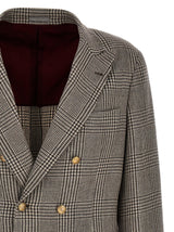 Brunello Cucinelli Check Double-breasted Blazer - Men - Piano Luigi