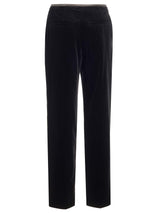 Brunello Cucinelli loose Wide Leg Velvet Trousers - Women