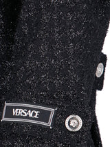 Versace Black Virgin Wool Blend Jacket - Women