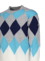 Moncler Argyle Sweater In Wool And Cashmere - Men - Piano Luigi