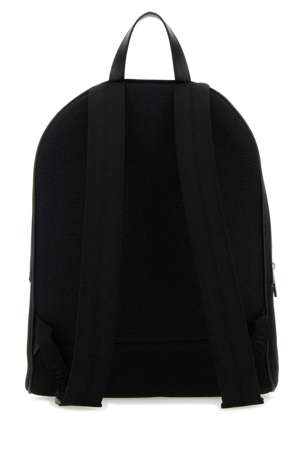 Off-White Logo Embroidered Zipped Backpack - Men