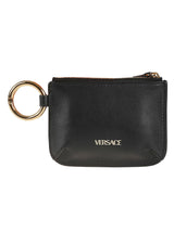 Versace Logo Top-zip Coin Case - Men