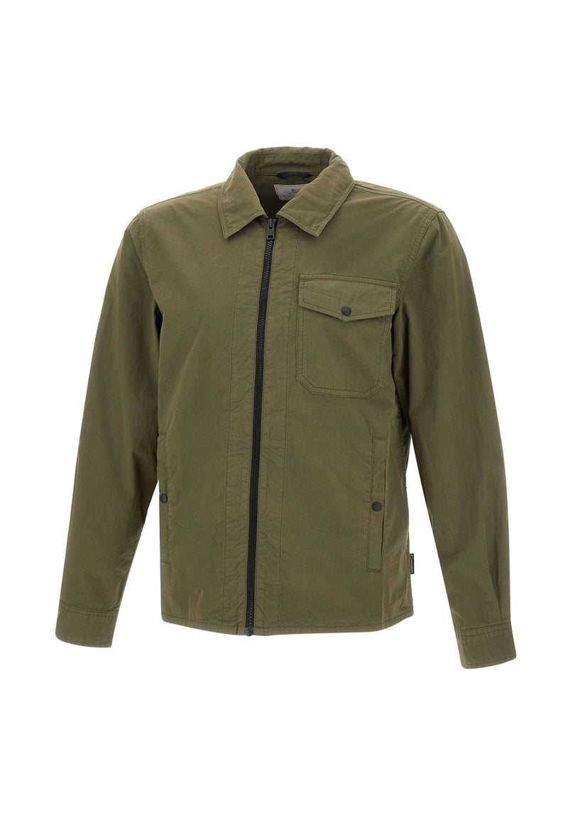 gabardine Overshirt Cotton Jacket Woolrich - Men