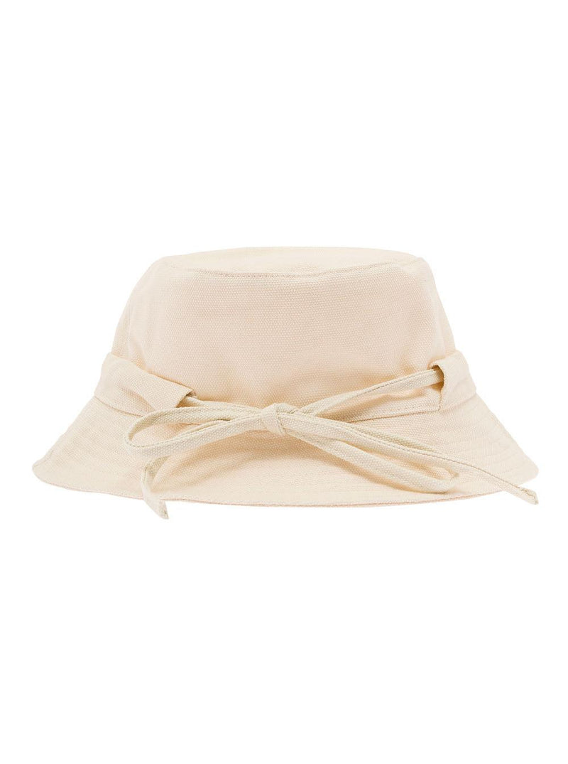 Jacquemus le Bob Gadjo White Bucket Hat In Cotton Man - Men - Piano Luigi