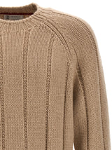 Brunello Cucinelli Ribbed Crew Neck Sweater - Men