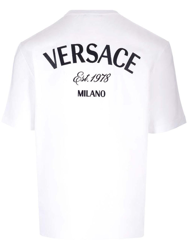 Versace Milano T-shirt Jersey Fabric - Men - Piano Luigi
