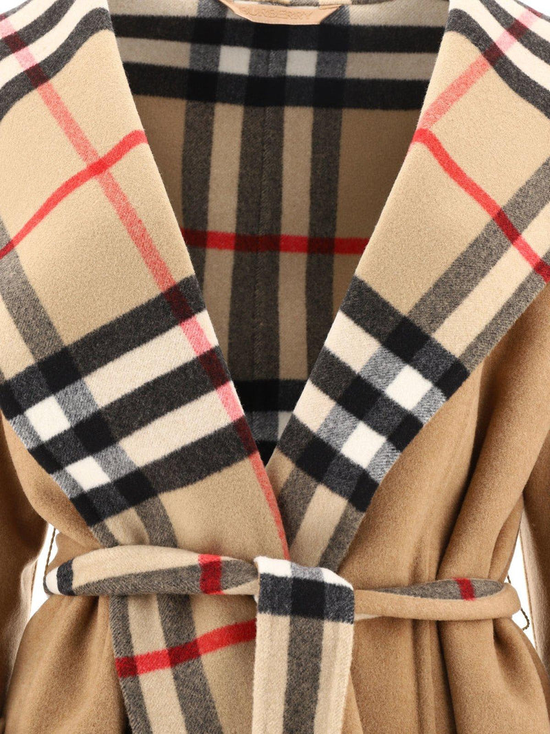 Burberry Tie-waist Hooded Wrap Coat - Women