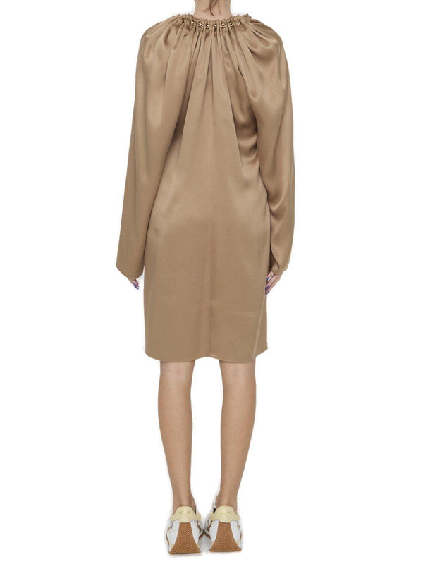 Loewe Long-sleeved Chained Dress - Women - Piano Luigi