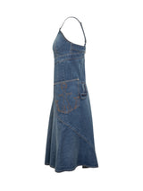 J.W. Anderson Twisted Strappy Denim Dress - Women