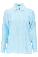 Versace Barocco Shirt In Crepe De Chine - Women