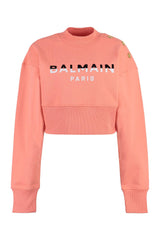 Balmain Cotton Crew-neck Sweatshirt - Women - Piano Luigi